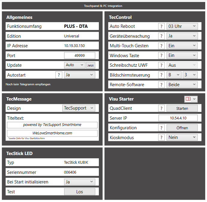 TecTool Professional v3.3.1 „Visu-Starter und mehr..“