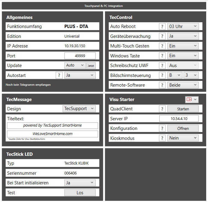 TecTool Professional v3.3.1 „Visu-Starter und mehr..”